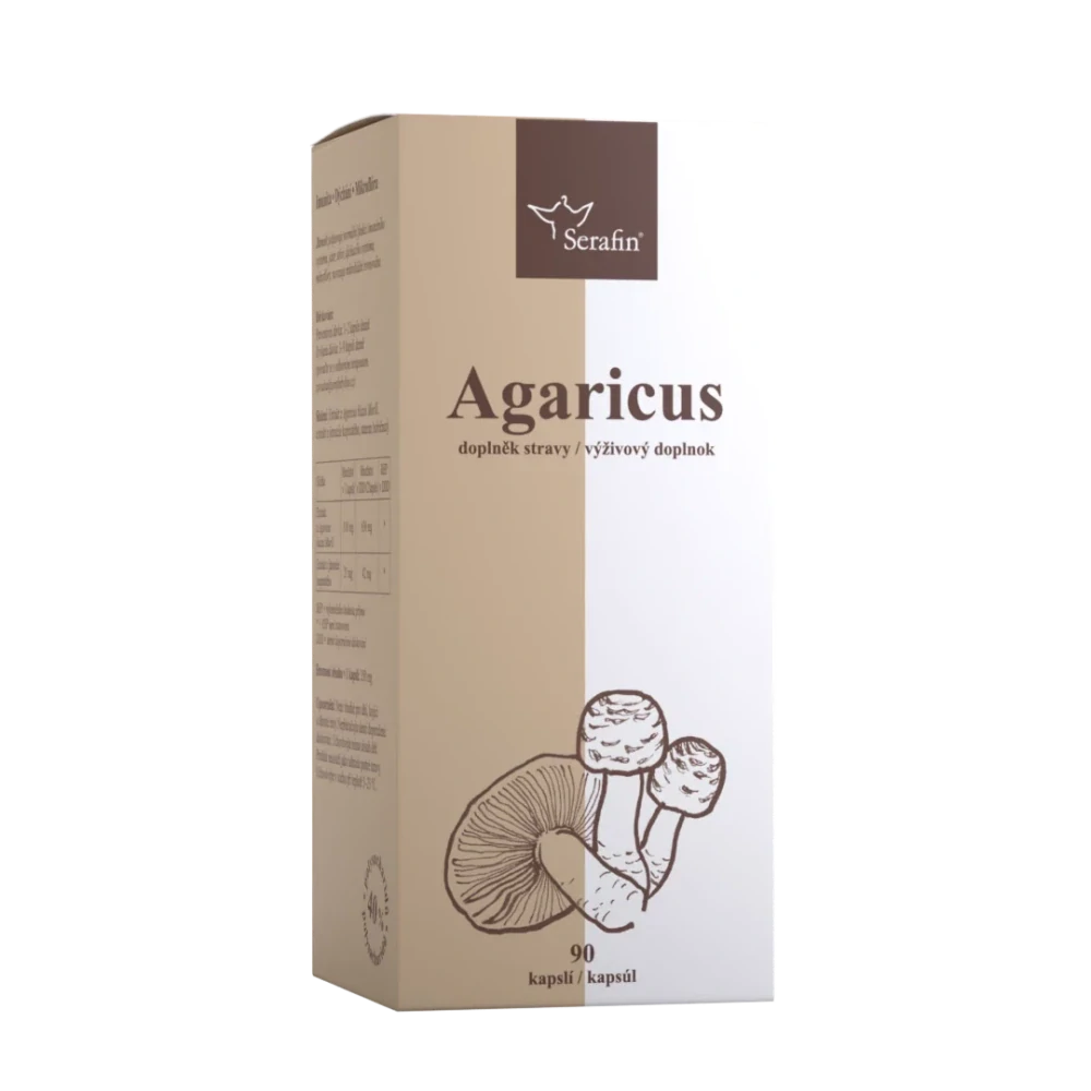 Agaricus - prírodné kapsuly, 90 ks, Serafin