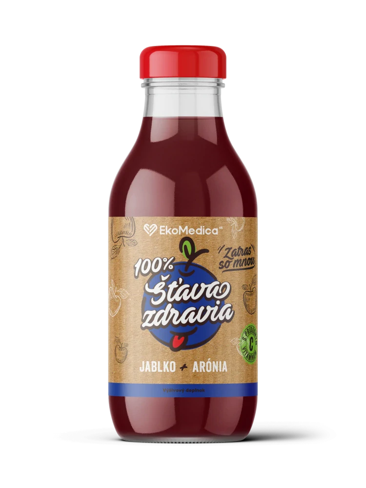 Šťava zdravia - jablko + arónia, 300ml, EcoMedica
