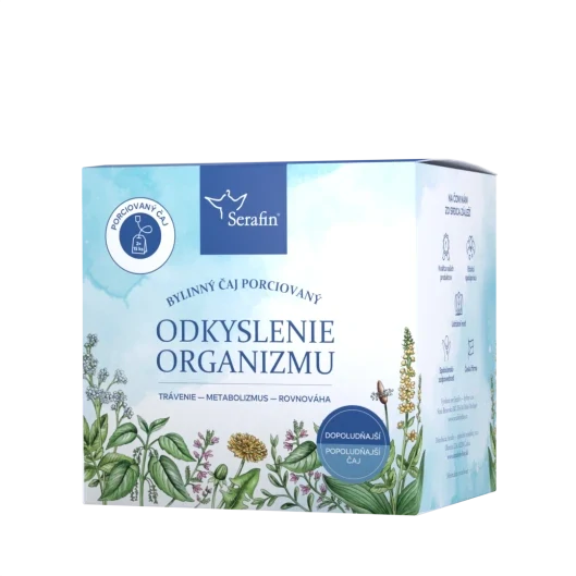 Odkyslenie organizmu - bylinný porciovaný čaj 60g, Serafin