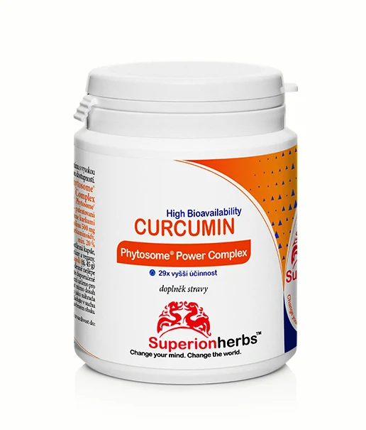 Curcumin Phytosome® – kurkumín s vysokou vstrebateľnosťou, 90 ks, Superionherbs