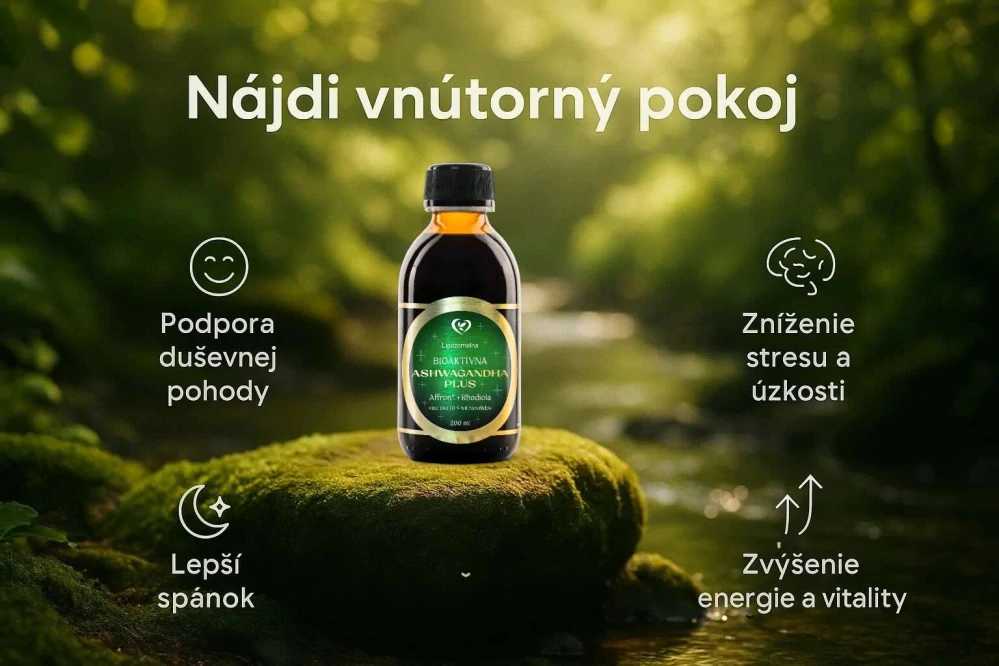 Lipozomálna Ashwagandha plus +, 200ml, Vesantech