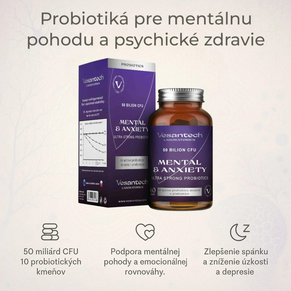 Probiotika Vesantech Mental 50 miliard CFU