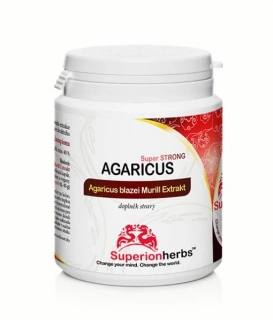 Agaricus blazei Murill – 100% čistý extrakt, 90 ks, Superionherbs