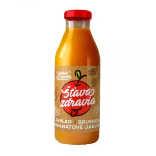 Šťava zdravia - jablko + brusnica + granátové jablko, 300ml, EcoMedica