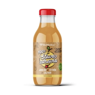 Šťava zdravia - jablko + citrón + zázvor, 300ml, EcoMedica