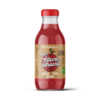 Šťava zdravia - jablko + šípka + malina, 300ml, EcoMedica