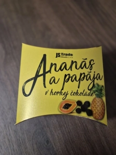 Ananás a papája v horkej čokoláde 150g
