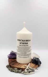 Sviečka biela očistná - Biela Šalvia