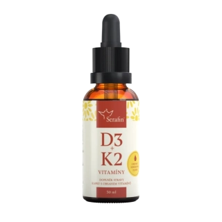 Vitamín D3+K2, 30ml, Serafin