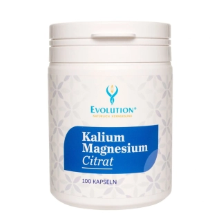 Draslík magnézium citrát, 100 rastlinných kapsúl, Evolution